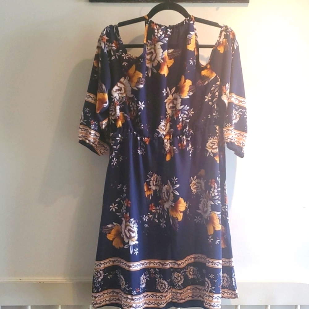 Shein curve xl floral dress